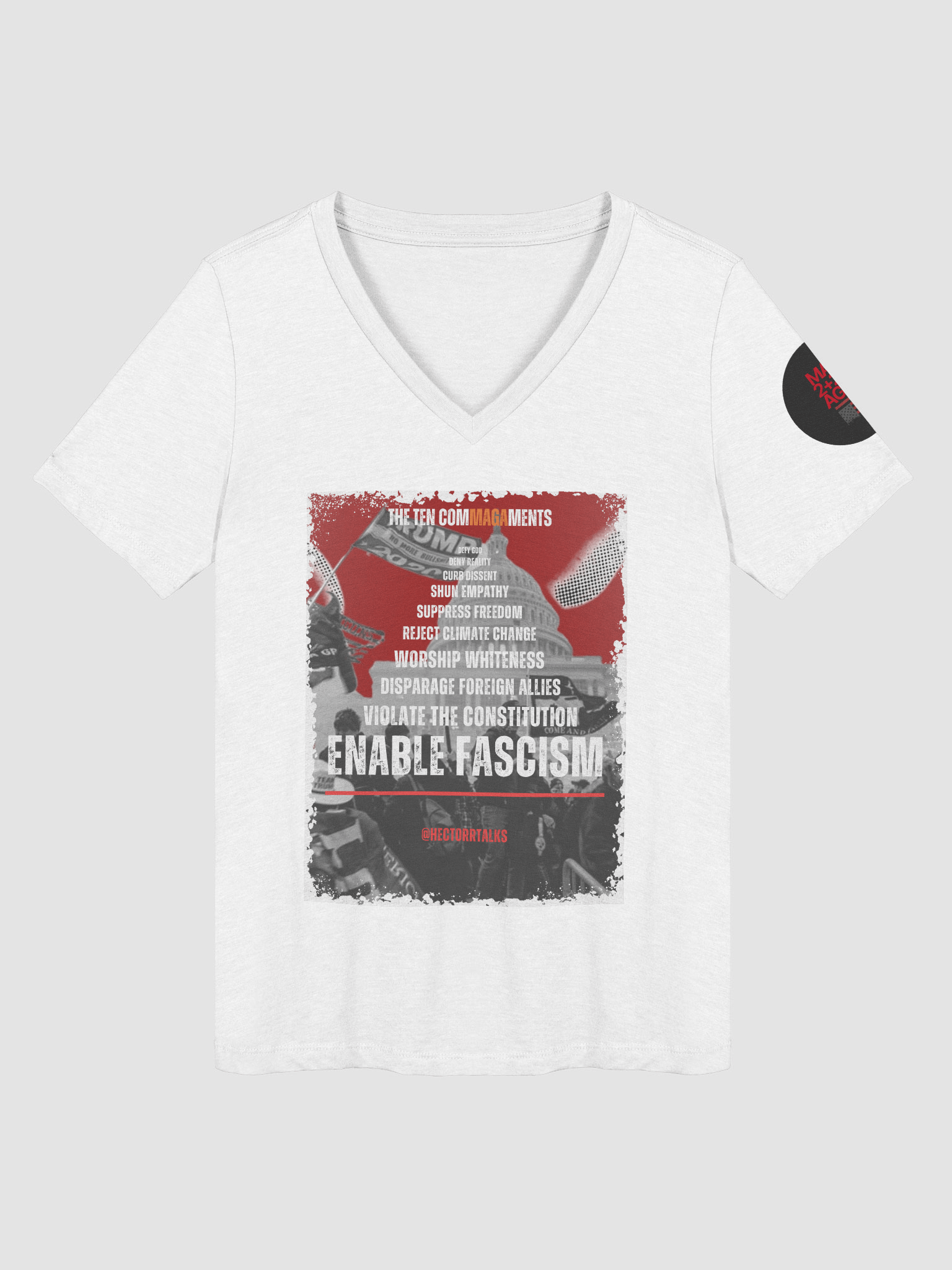 Ten ComMAGAments Women's V-Neck | L I G H T product image (3)