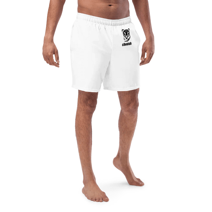 Cheetah Swim Trunks white product image (1)