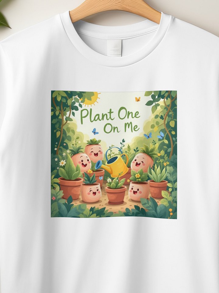 Cheerful Potted Plants Tee product image (1)
