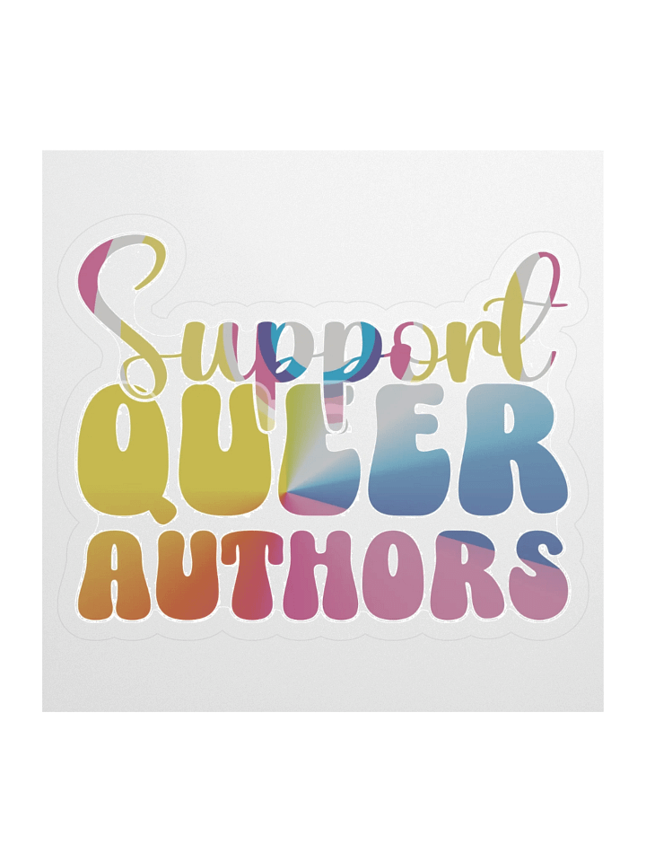 Support Queer Authors Sticker product image (1)