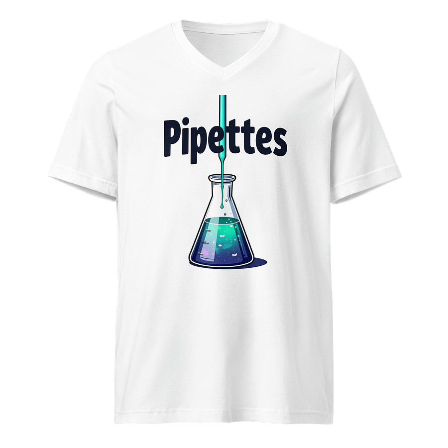 Vibrant Pipettes Laboratory Flask T-Shirt product image (1)