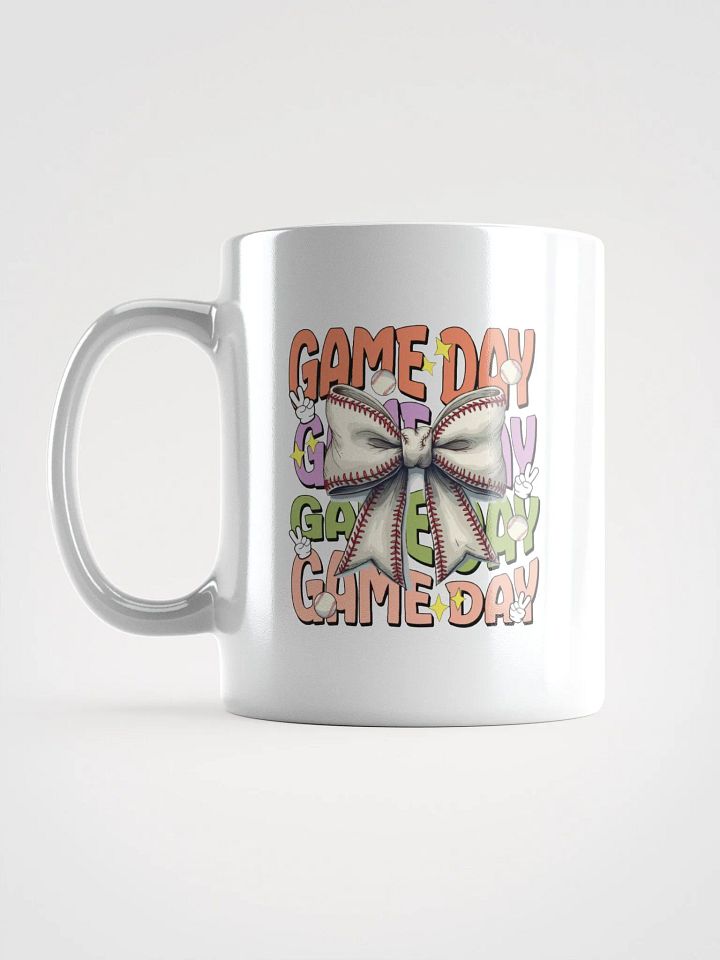 Game Day Bow Baseball Celebration Mug product image (1)