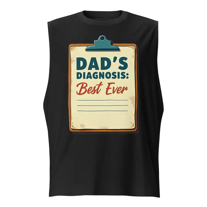 Best Ever Dad's Diagnosis Muscle Tank product image (1)