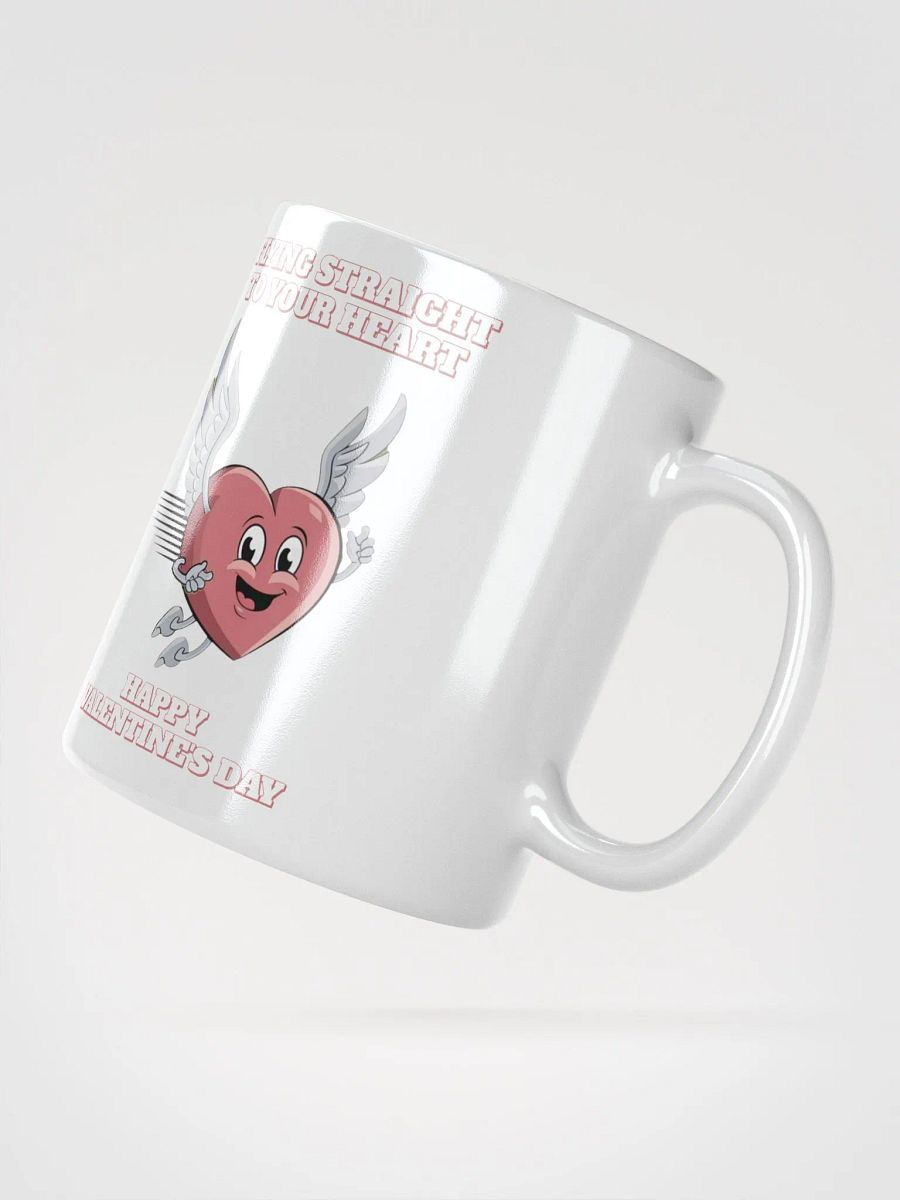 Flying Straight To Your Heart - Happy Valentine's Day White Mug product image (13)