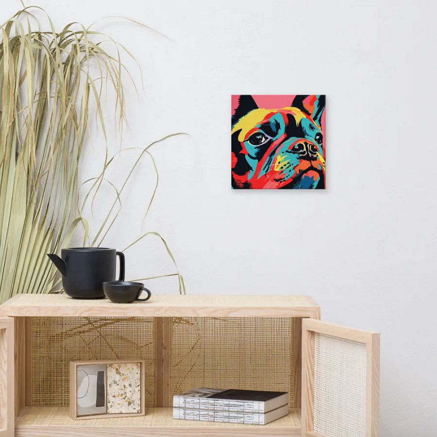 Colorful French Bulldog Wall Art #548 product image (6)