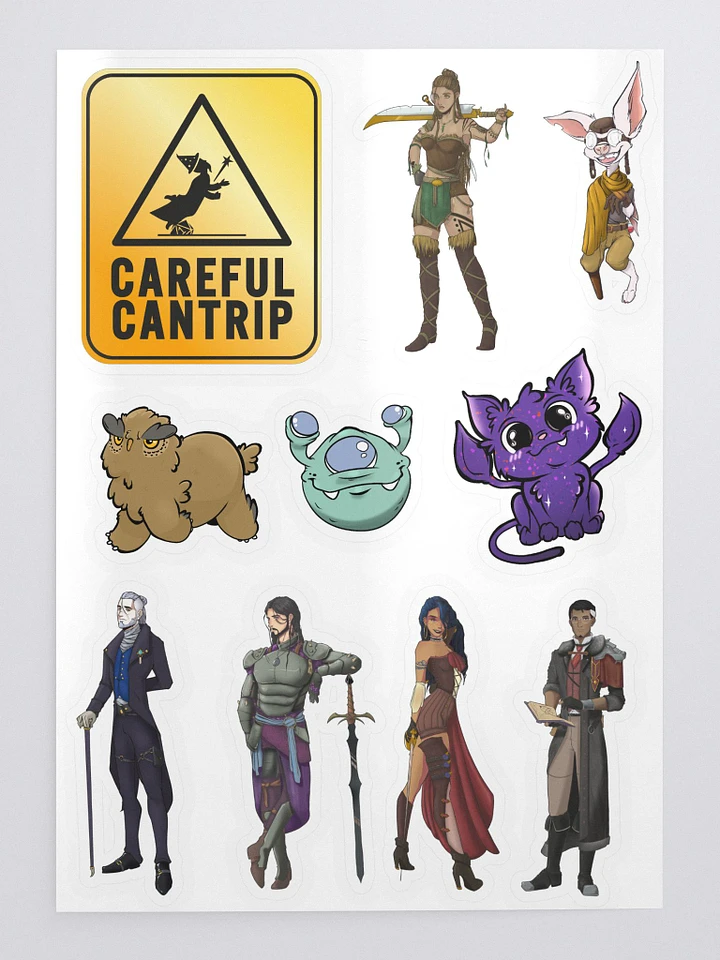 Careful Cantrip Sticker Page product image (1)