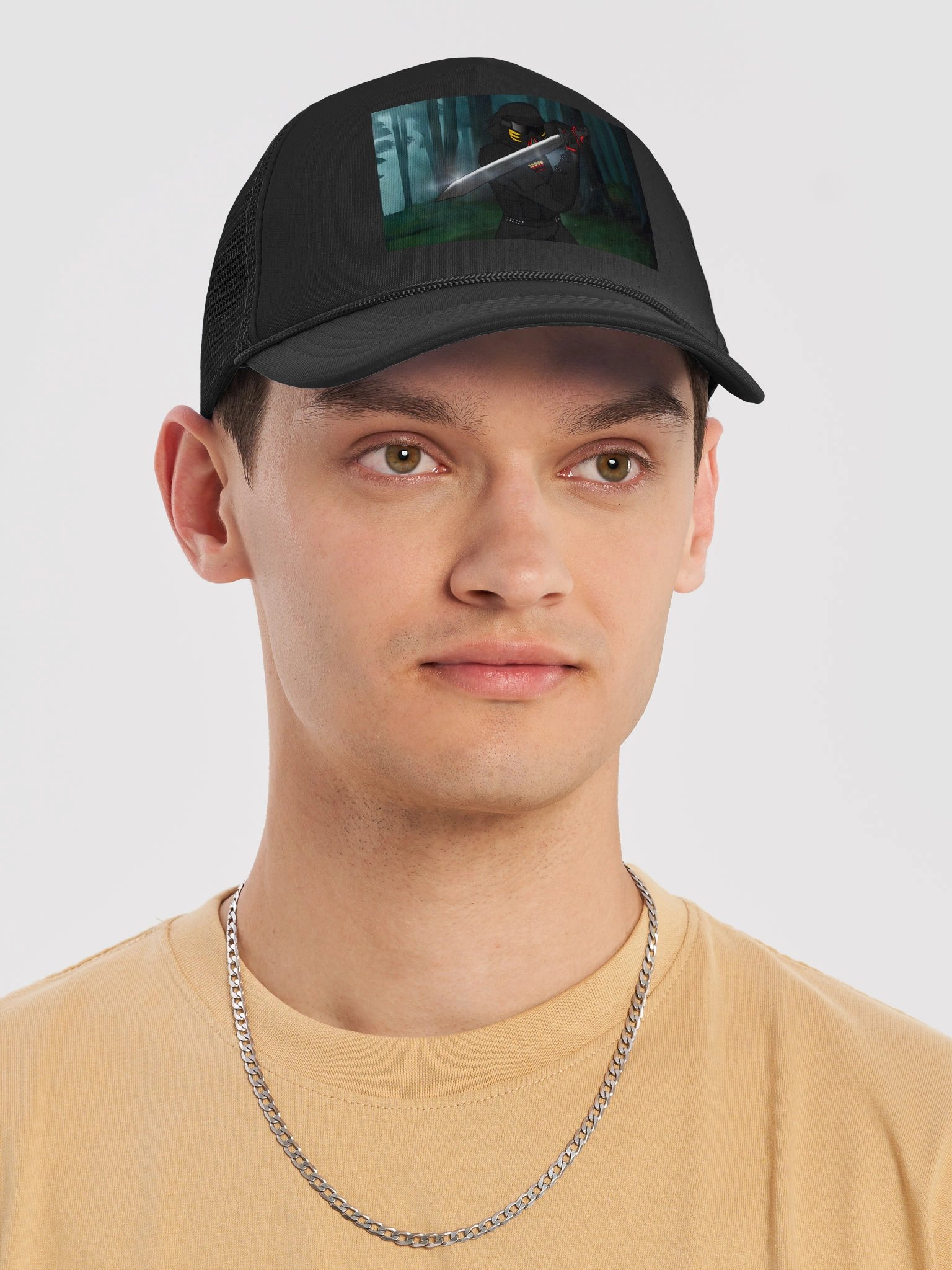 Cartoon Shadow Trucker Hat product image (5)