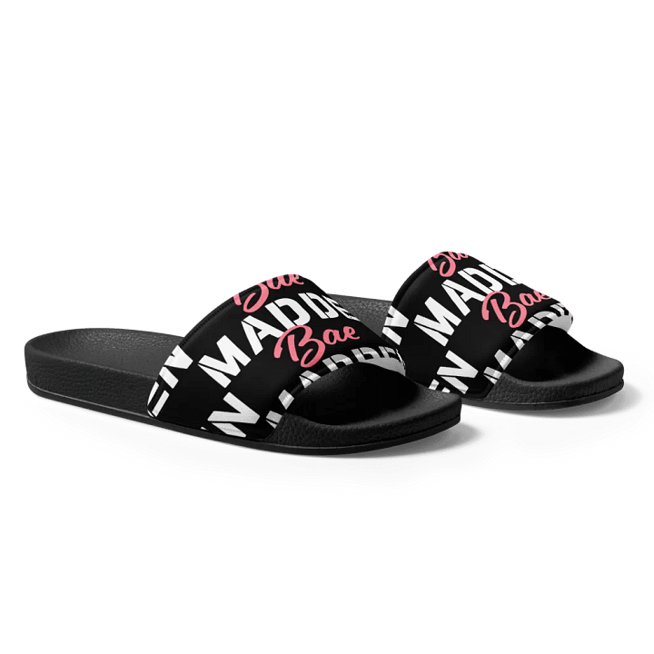 MaddenBae Mens Signature Slides Black product image (1)