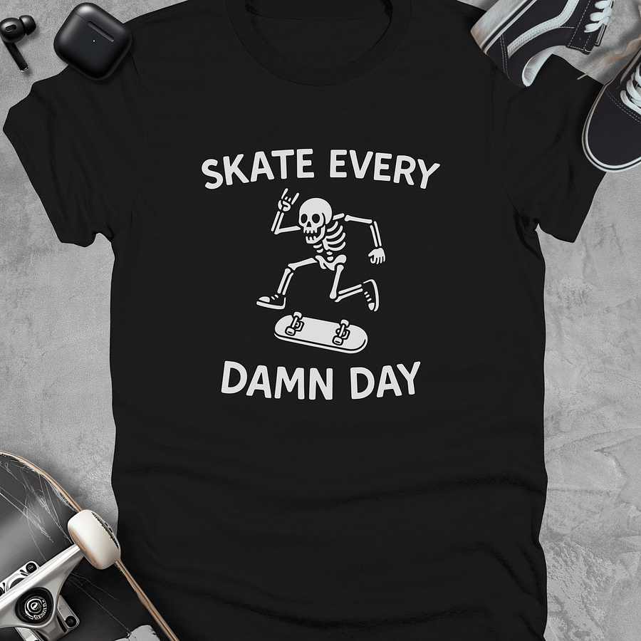 Skate every damn day, Kids unisex t-shirt product image (2)