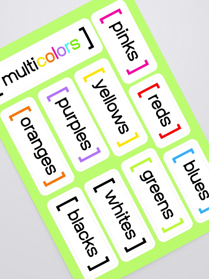 Drawer Labels by Color (white) product image (1)