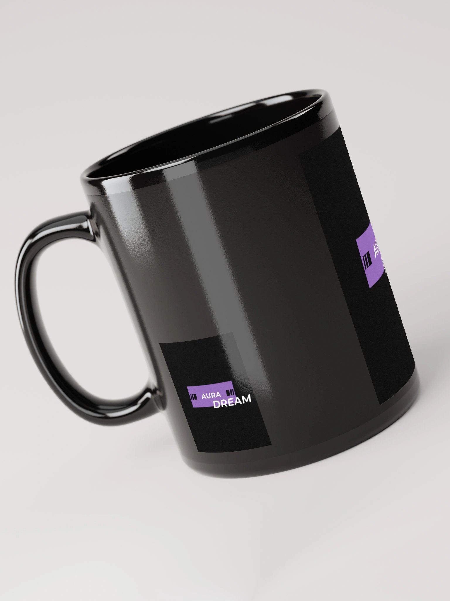 AURA DREAM Black Glossy Mug product image (3)