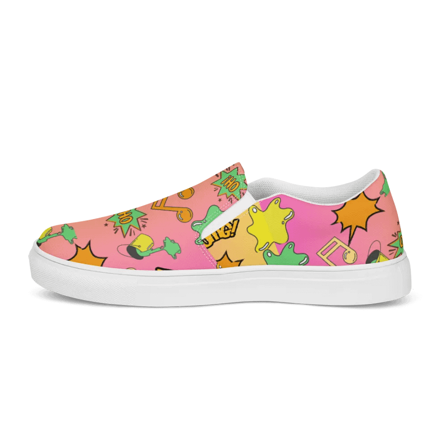 Pop Art Explosion Women's Slip-On Shoes product image (8)