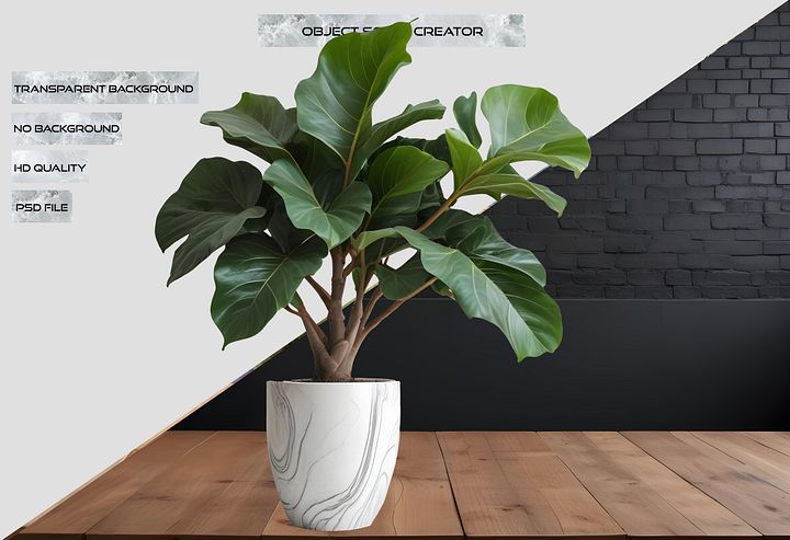 Marble Eternal – Minimalist Marble Planter PNG product image (2)