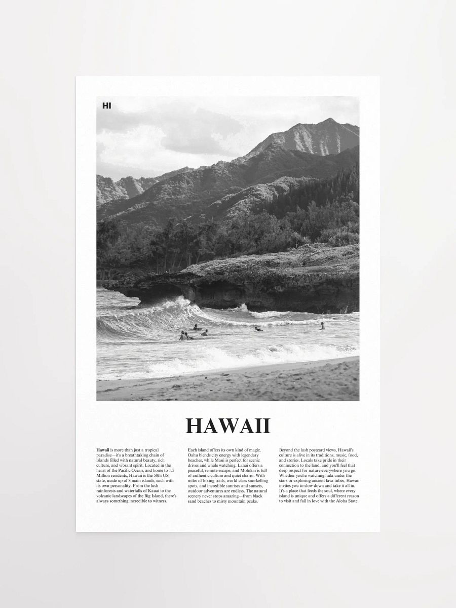 Hawaii 01 Newspaper Poster product image (9)