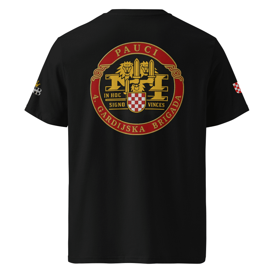 Pauci 4.Gardijska Brigada Ušivani Logotipi Organic Cotton T-Shirt product image (1)
