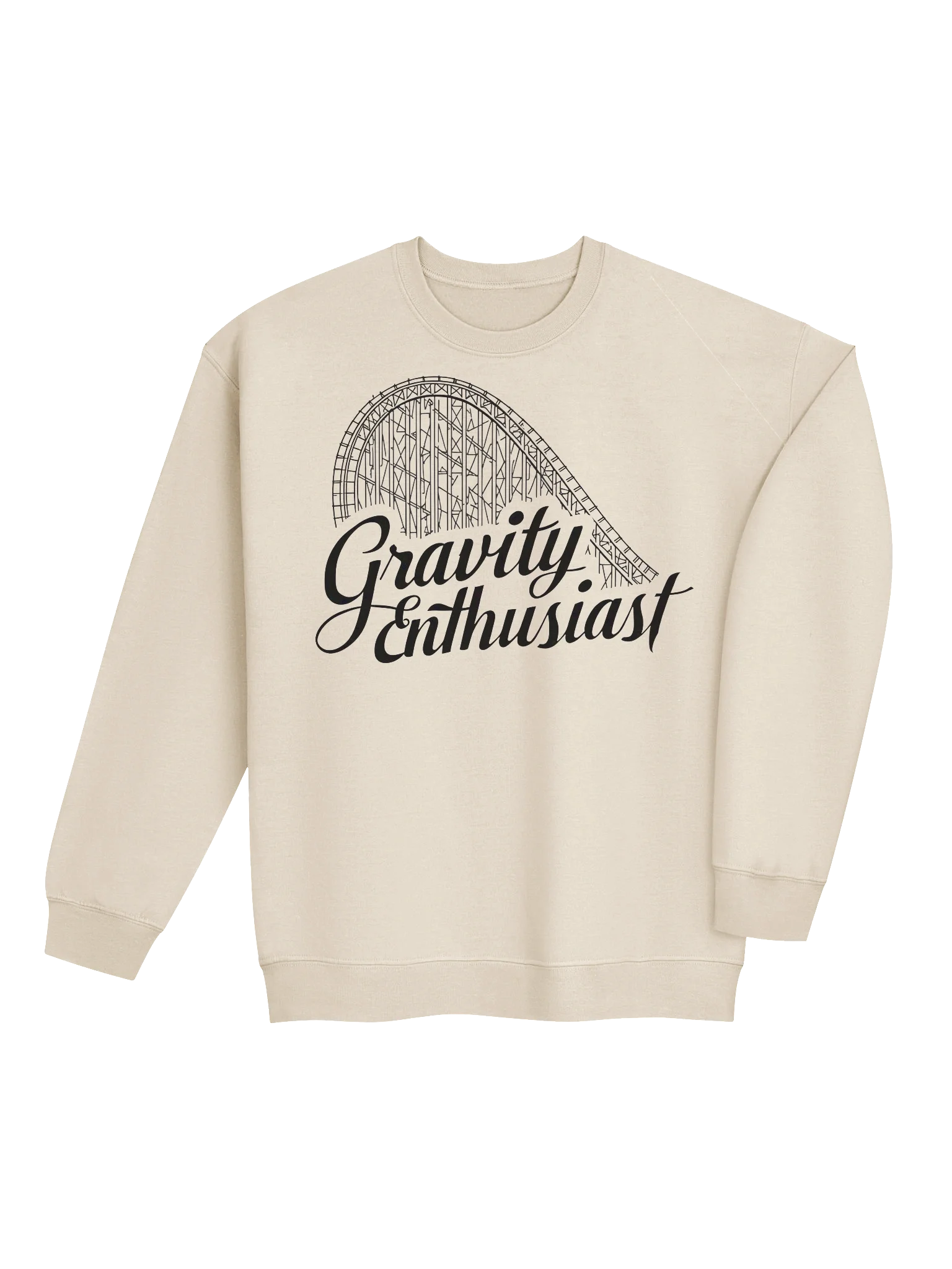 Gravity Enthusiast Sweatshirt - For thrill seekers, coaster nerds, and physics fans who embrace the drop. product image (3)