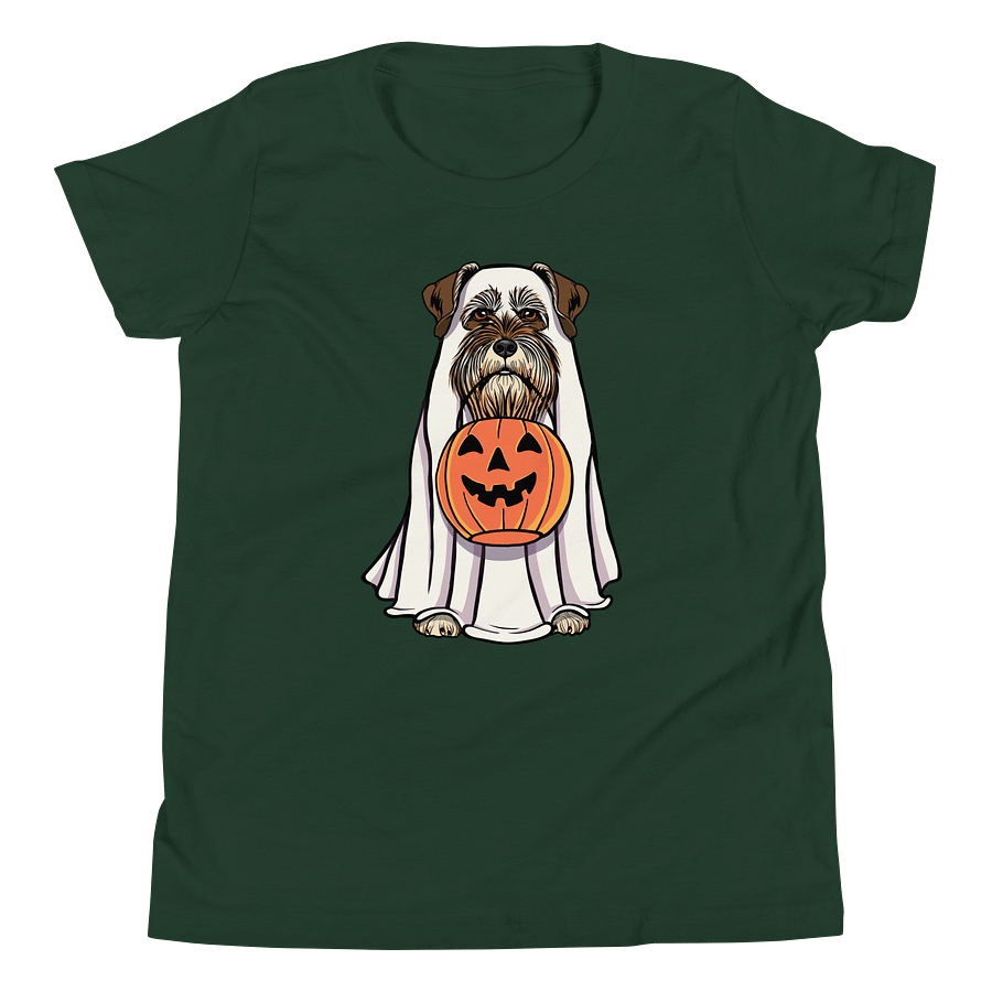 Halloween Miniature Schnauzer(Liver) Youth T-Shirt product image (5)