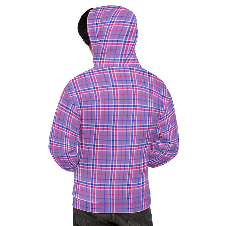 Lavender, Magenta, and Blue Plaid Hoodie product image (9)