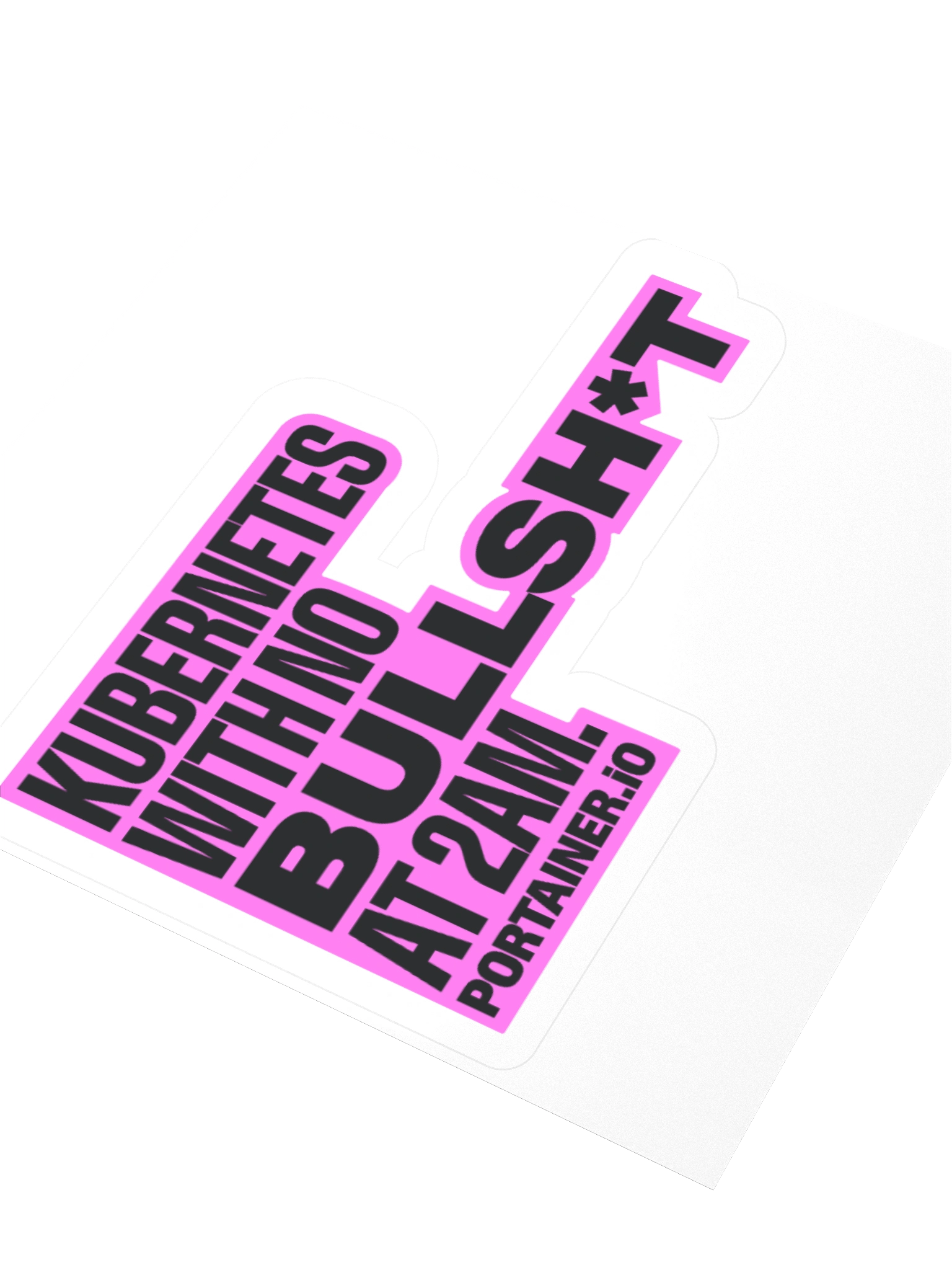 Sticker - Kubernetes with no BS Pink product image (3)
