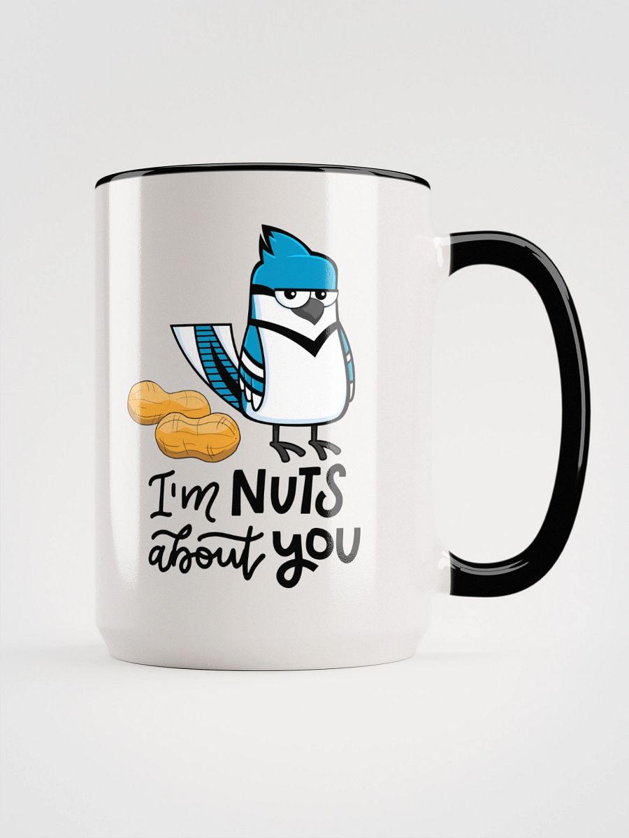Nuts About You Blue Jay Bird mug product image (1)