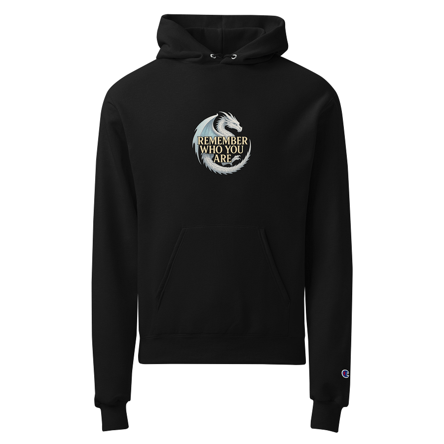 ❄️ White Dragon Hoodie – “Remember Who You Are” (Champion Edition) product image (1)
