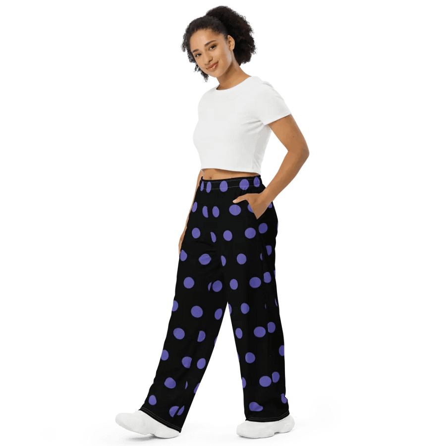 Polka Dot Pants Black and Purple product image (4)
