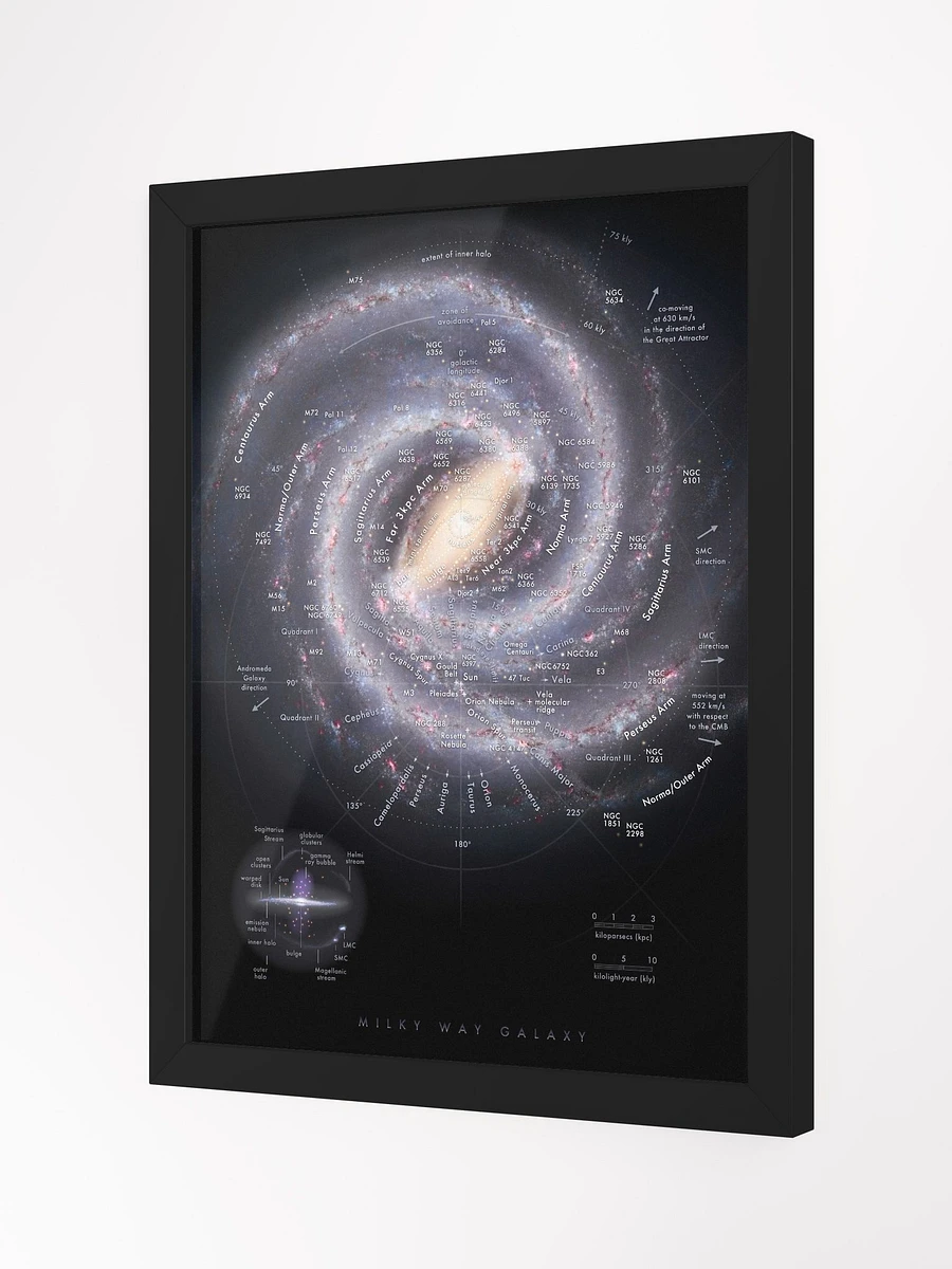 Milky Way Map Framed Print! product image (2)