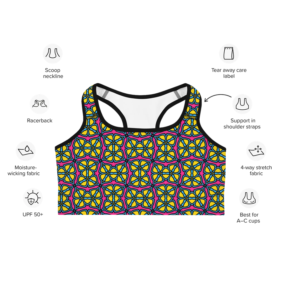 Pan Abstract (3) - Sports Bra product image (7)