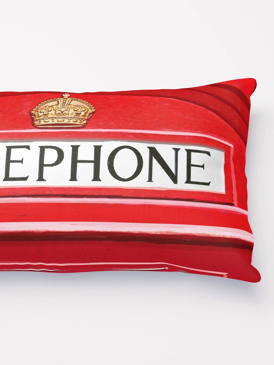 British Phone Booth Sign Throw Pillow product image (3)
