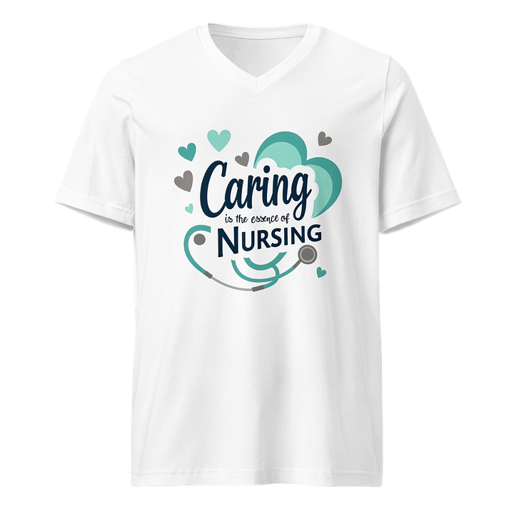 Caring is the Essence V-Neck Tee product image (1)