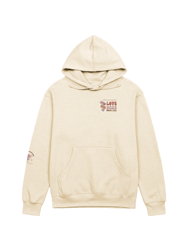 Love More Worry Less Unisex Hoodie – A Daily Reminder to Stay Positive product image (8)