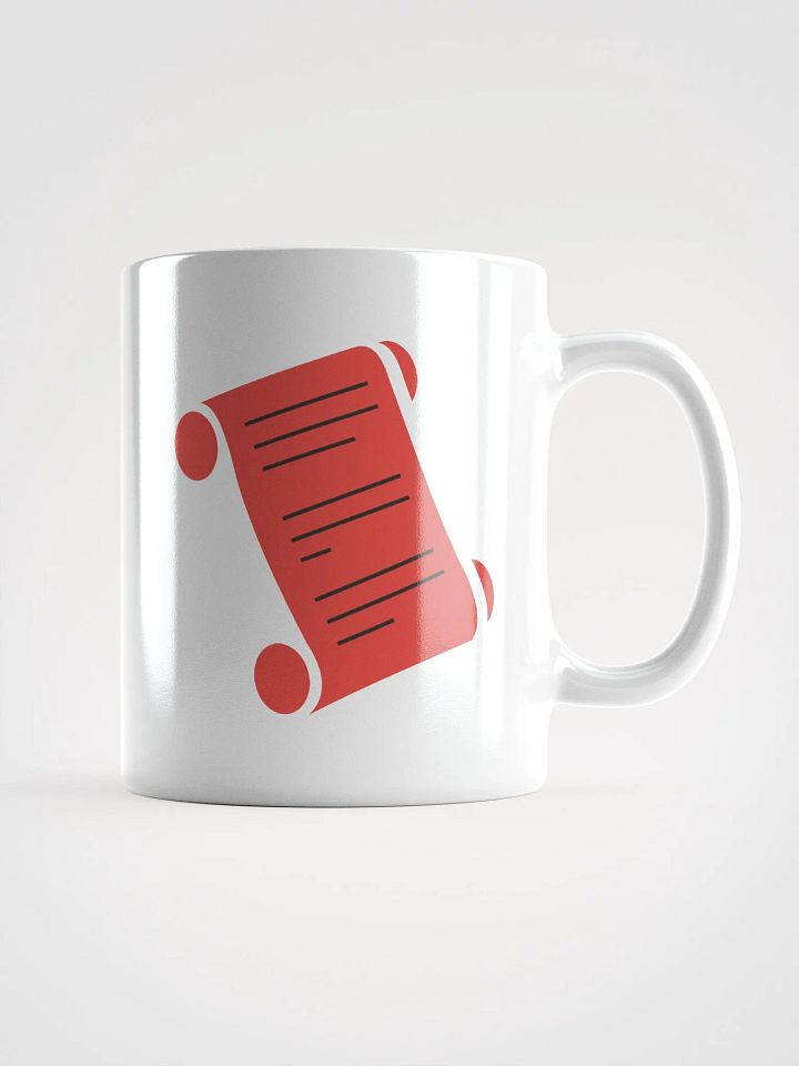 The Forbidden Scrolls Logo White Ceramic Mug product image (1)