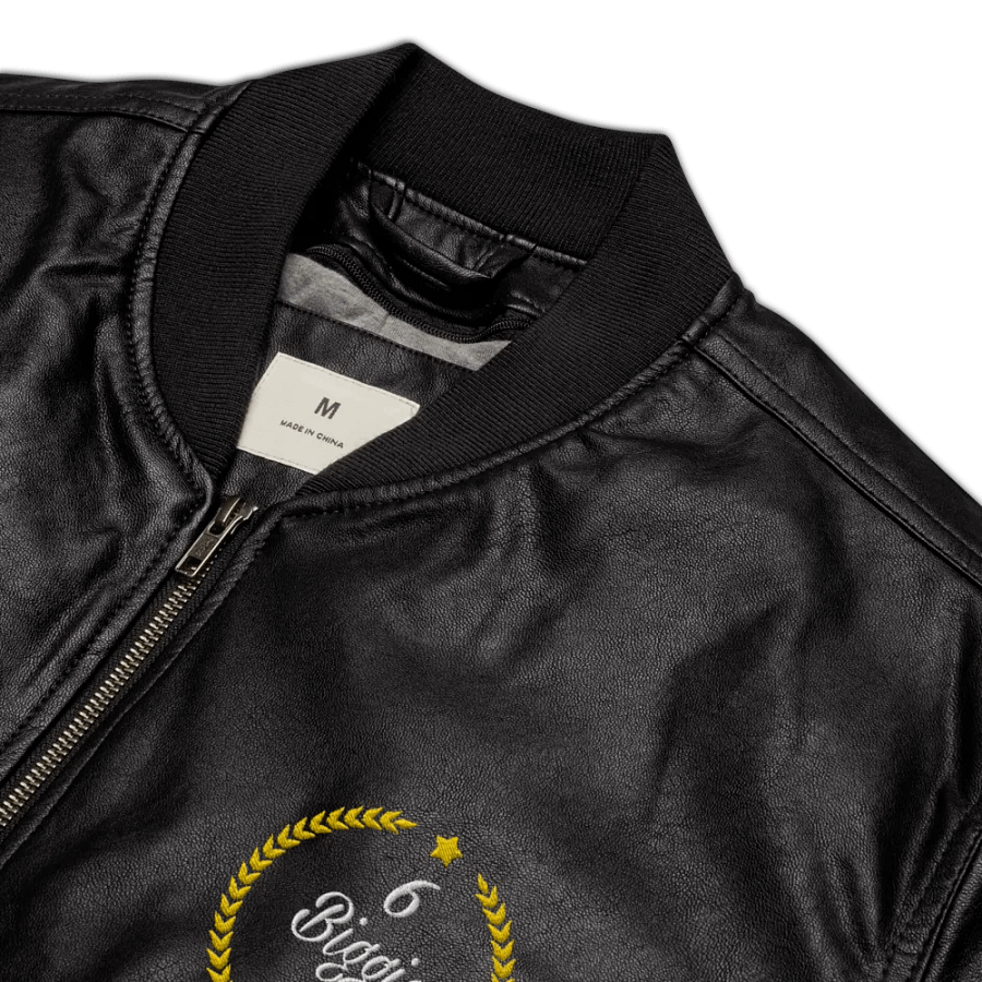 Urbanite Classic Faux Leather Bomber product image (8)