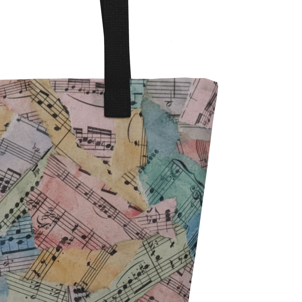 Colorful Sheet Music Tote Bag product image (3)
