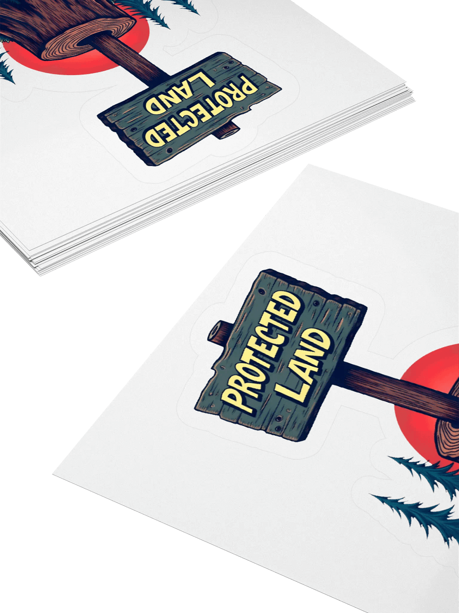 Protected Land Sticker product image (4)