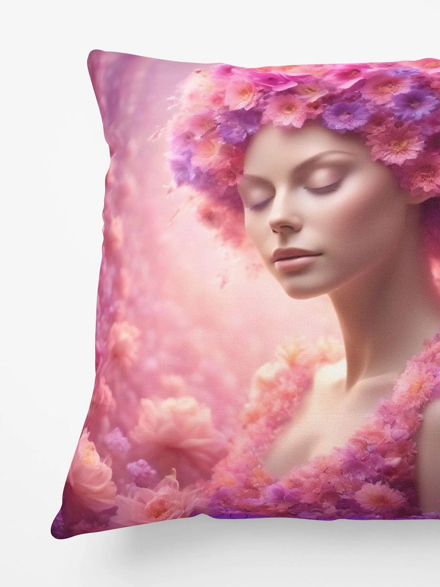 Pink Flower Girl Pillow product image (5)