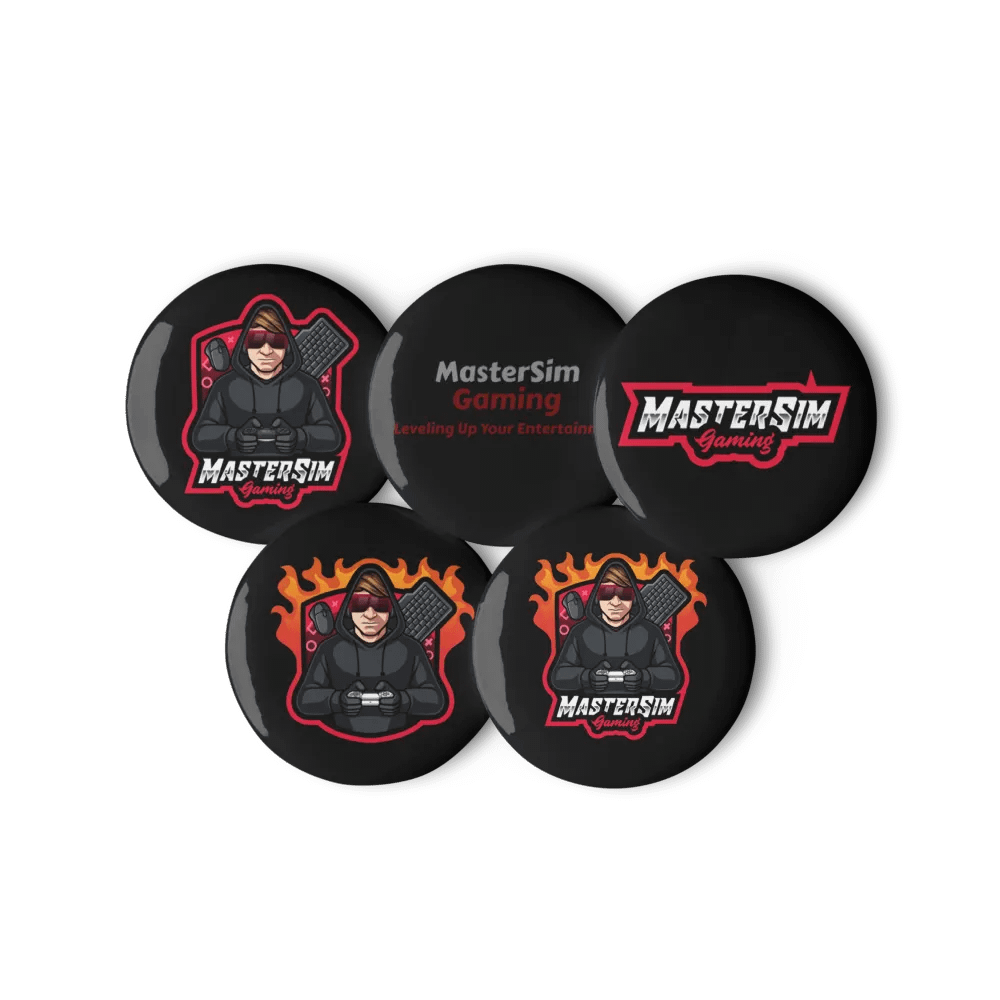 MasterSim buttons (W/ throwback logo) product image (4)
