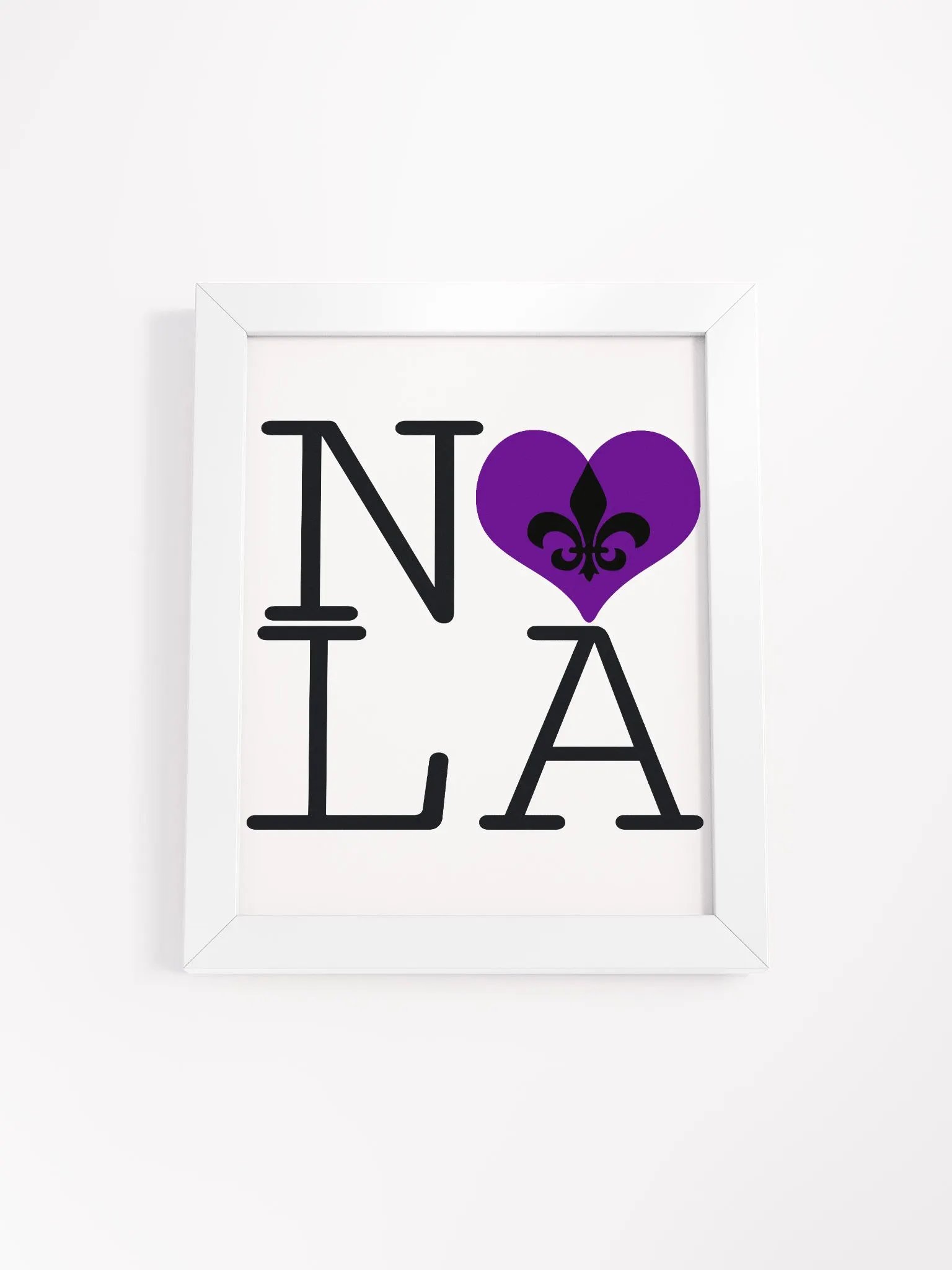I LOVE NOLA **BIGSHOT POSTER** (PURPLE HEART) product image (1)