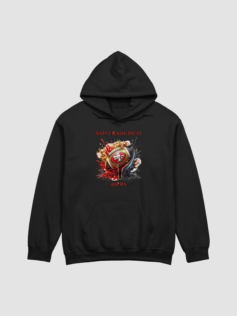 San Francisco 49ers Splatter Paint Football Hoodie