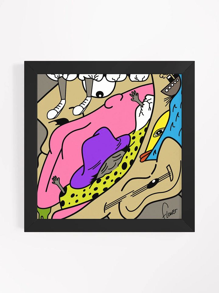 Purple Hat Framed Poster product image (1)