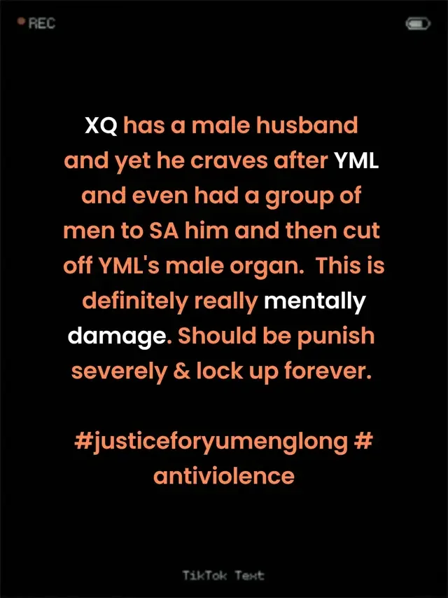 A psychopath walks freely in the society. Probably so many pretty male artists had been killed previously but left unnoticed.  I wonder how a man can have a relationship with another man who lust after a non gay and had him brutally SA just because of refusal to be a male toy.  And the money that he had is either stolen by him or his parents from the people that pays to watch entertainment. That is why better boycott the people who is involved and who did nothing to rescue or help YML. 