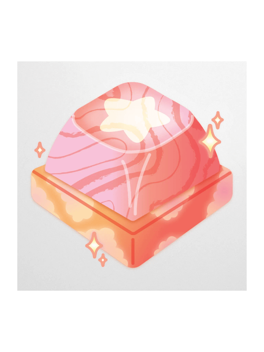 starrynightkeykey transparent keycap sticker product image (1)