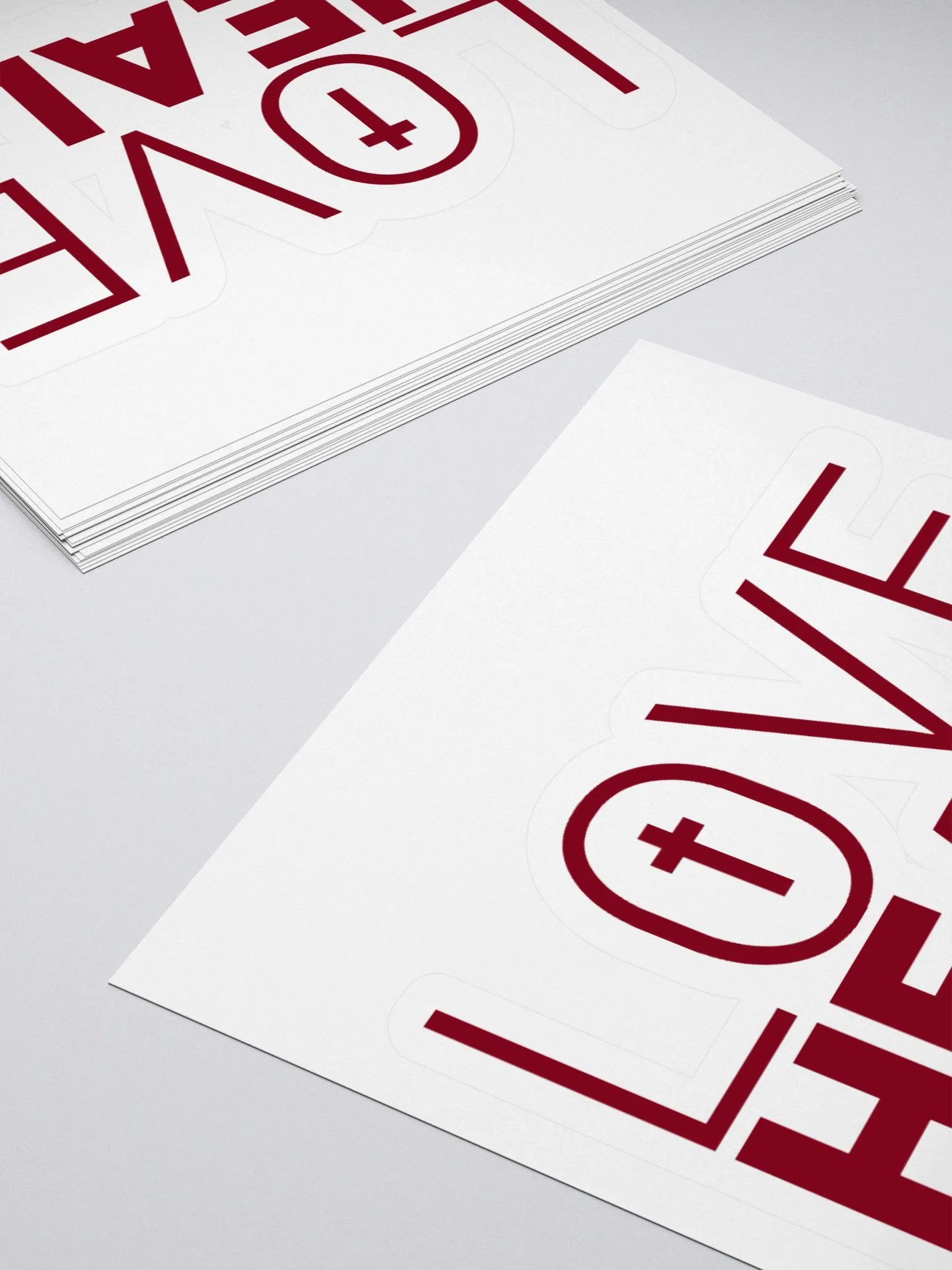 LOVE HEALS - Kiss Cut Stickers (red) product image (3)