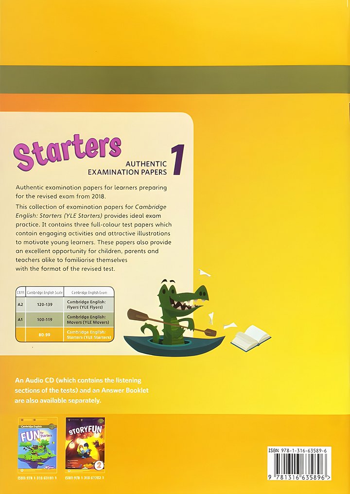 Cambridge English Starters 1 for Revised Exam from 2018 Student's Book: Authentic Examination Papers (Cambridge Young Learners English Tests) product image (2)