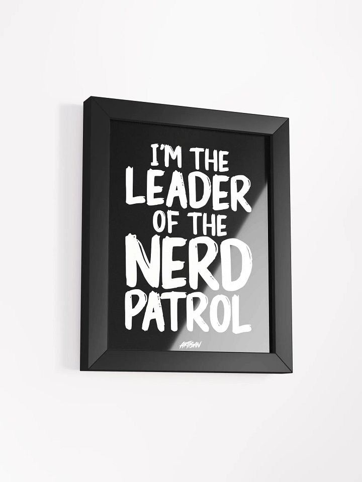 Nerd Patrol Leader Text Poster product image (2)