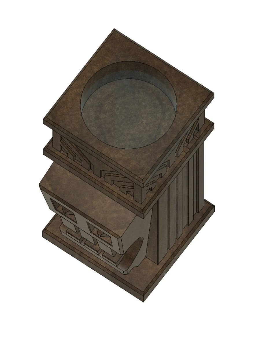 Haunted Mansion Inspired Pillar Candle Holder 3D Model product image (3)
