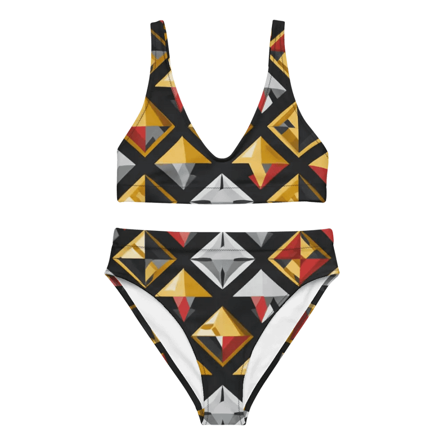 Black/Silver and Gold Diamond Bikini product image (9)