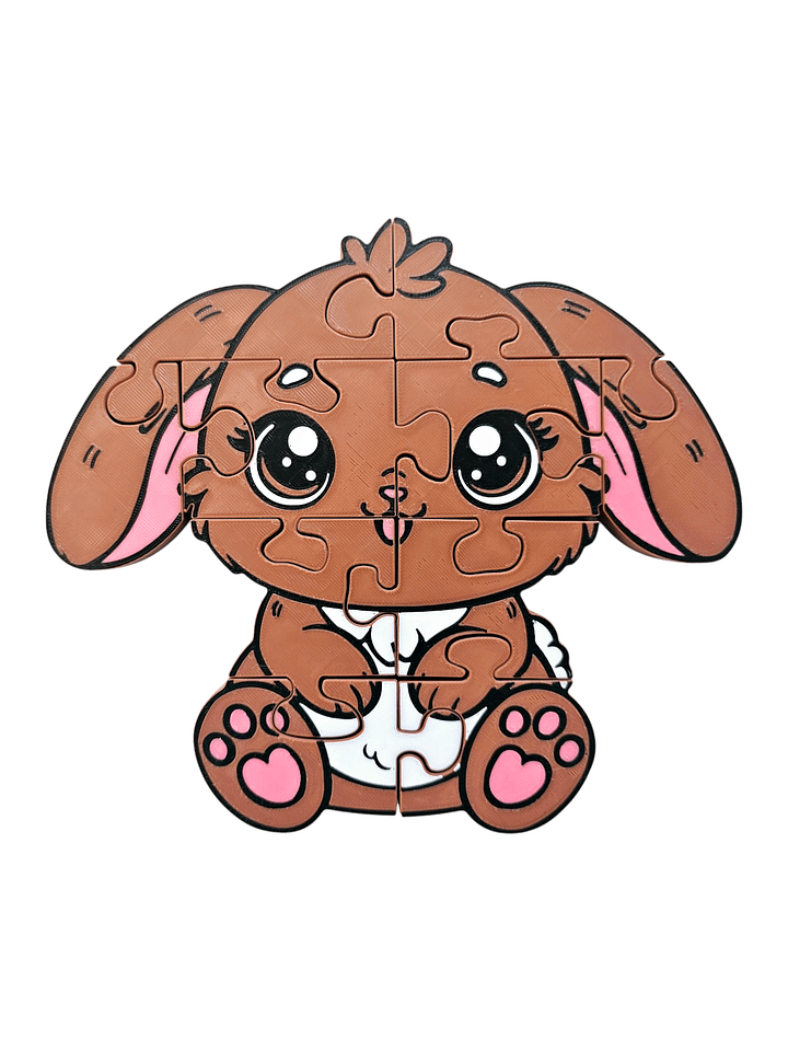Bunny 3D Printed Jigsaw Puzzle– A Hoppy Adventure in Every Piece! product image (1)