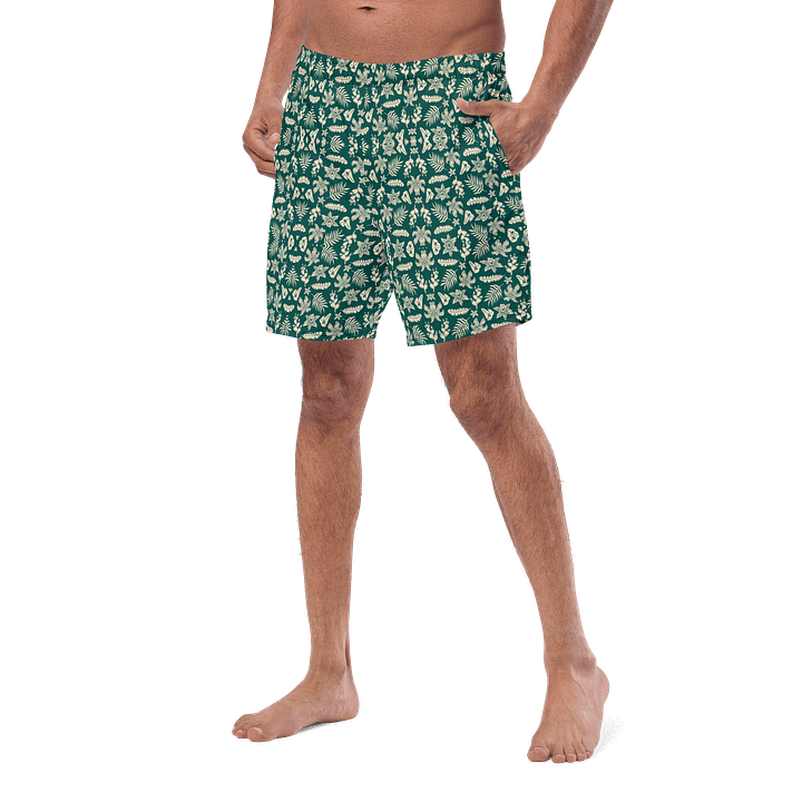 Tropical Breeze Leaf Swim Shorts product image (2)