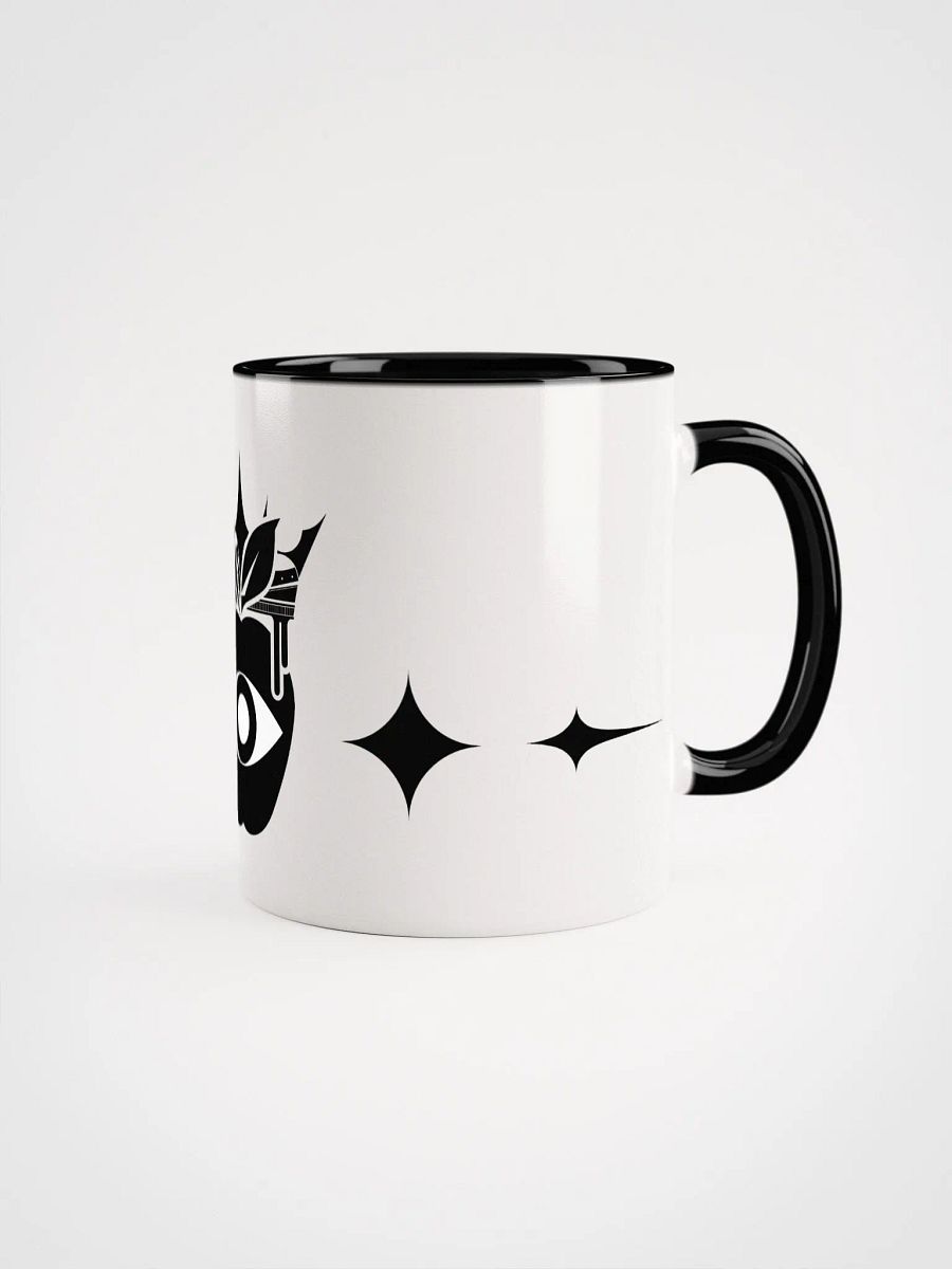 Crowned Apple (Black) ✦ Ceramic Mug with Color Inside product image (4)